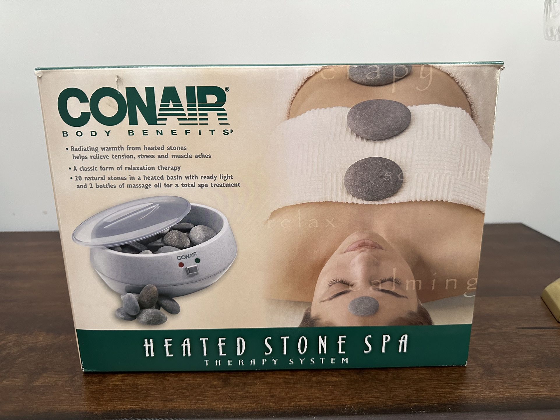 New Conair Heated Stone Spa - Hot Rock Therapy Kit