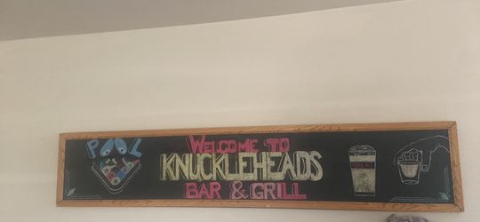 Vintage local Bar Sign (Knuckleheads)