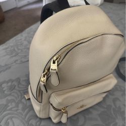 White Medium Coach Bag Pack 