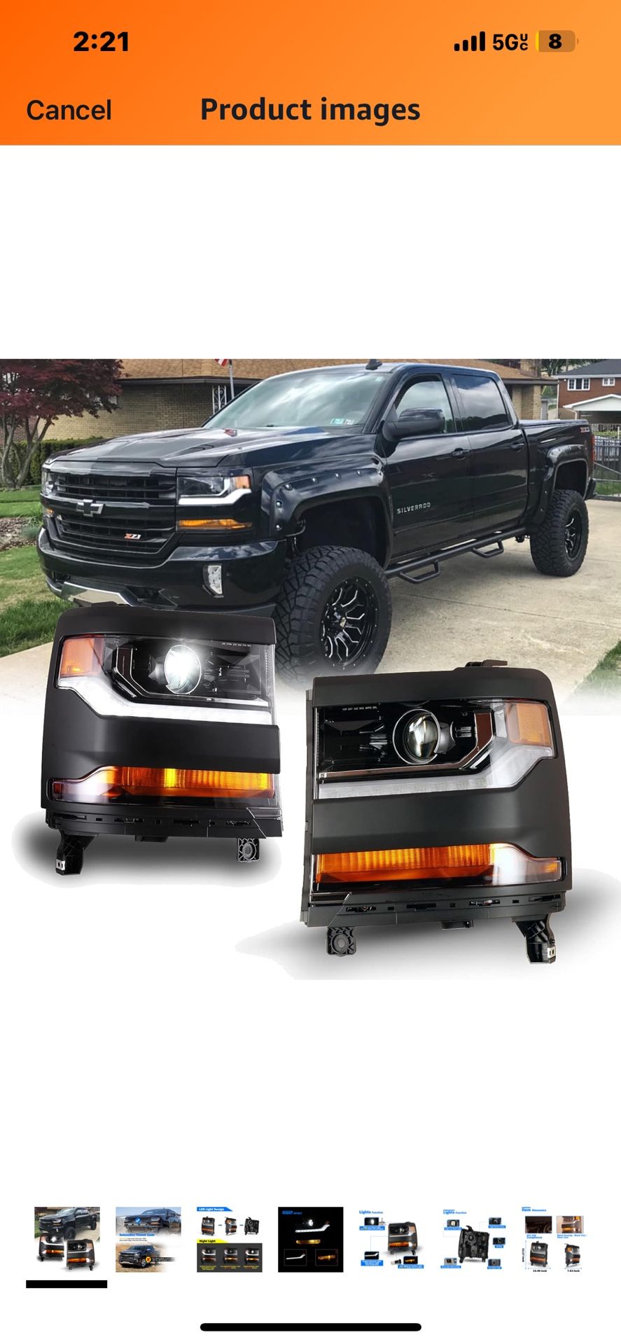 2016 Chevy Headlights