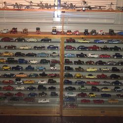 Model Cars And Airplanes Display Case Included