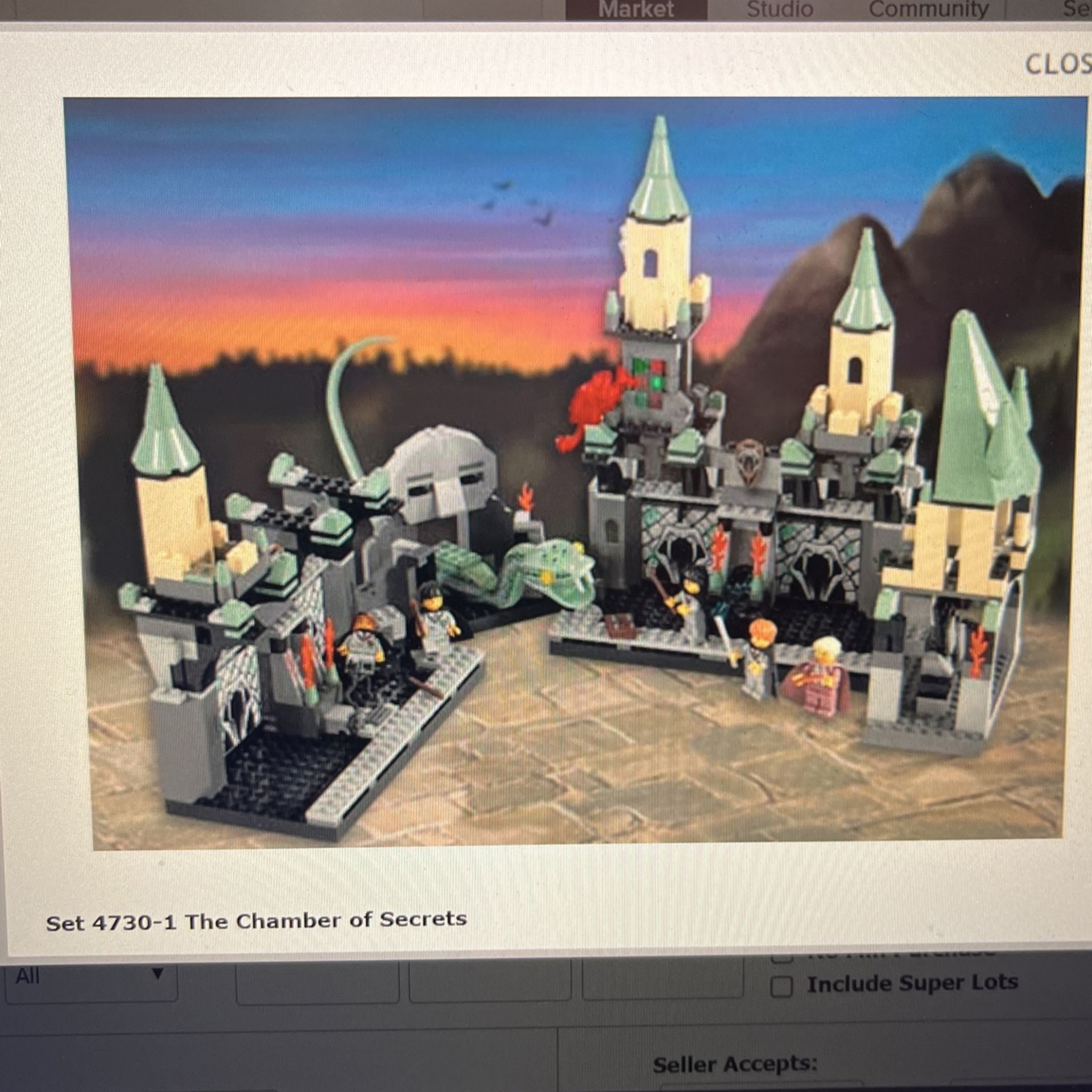 Lego Harry Potter Chamber Of Secrets 4730
