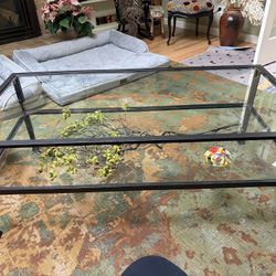 Glass And Metal Coffee table 