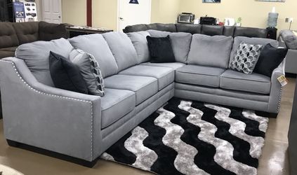Grey sectional sofa