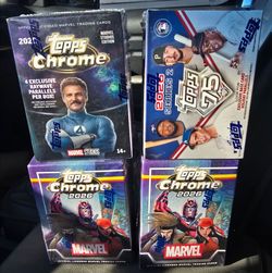 Brand new topps marvel blasters and a topps series 2 blaster