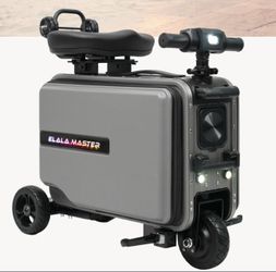 Rideable Electric Suitcase Gray 24.5” Carry On Luggage Scooter