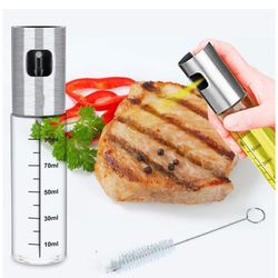 Oil Sprayers Olive Oil Sprayer Oil Mister Vinegar Sprayer Bottle for Cooking and Stainless Steel Pump Spritzer Can Container for Barbecue and Making S