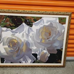 White Radiant Roses By Brian Davis Artwork