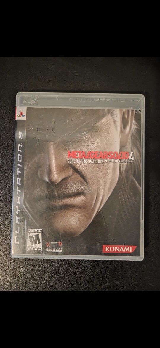 PS3 Game- METAL GEAR SOLID 4- GUNS OF THE PATRIOTS