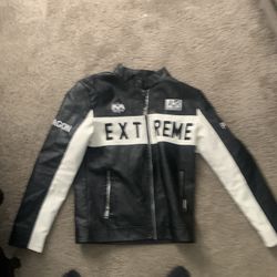 Black & White “EXTREME” Moto Jacket – Clean Fit 