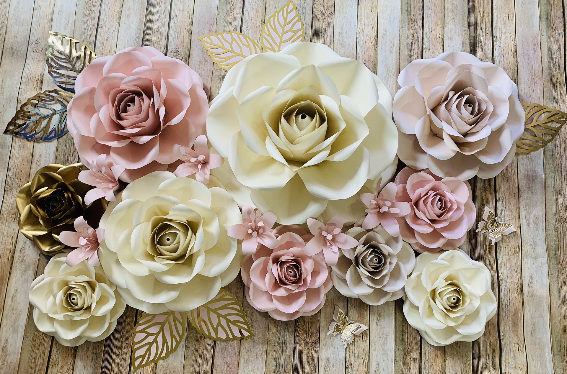 Paper flowers decoration