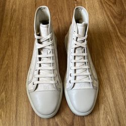 Gucci GG High Lead White Logo Print Size 9 1/2 Fit Like 10-10.5 US