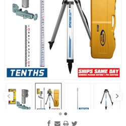 Spectra Precision LL300N-CR71 Laser Package with CR700 Receiver, TENTHS-Rod and Tripod