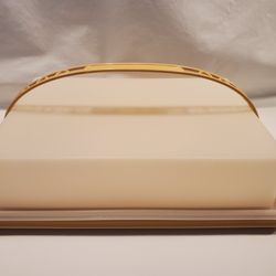 Tupperware Sheet Cake Carrier 622 Harvest Gold with Lid and Handle