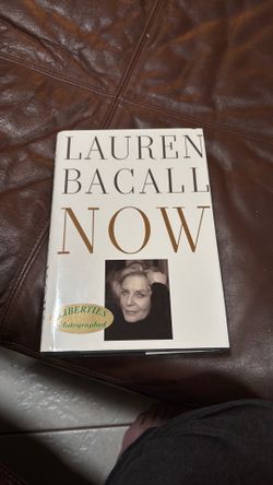 Autographed first edition vintage Lauren Bacall booke