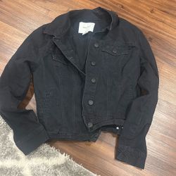 Nine West black jean jacket 