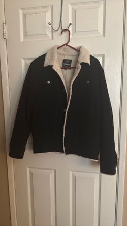 Black Corduroy Sherpa Made In Japan Size Medium