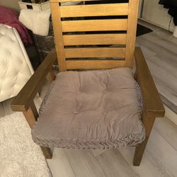High Back Chair With Cushion