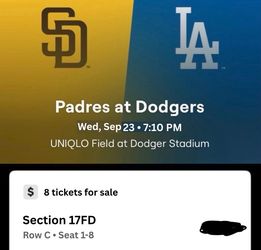 Los Angeles Dodgers vs San Diego Padres - Wed