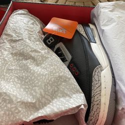 Air Jordan 3 Retro (GS) Black/Fire Red Cement 