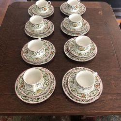 Set Of 8 Desert Set “ Garland” By Stephen Dweck 