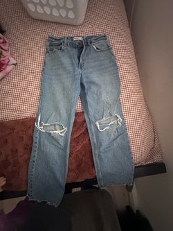 Abercrombie & fitch 90s straight high rise