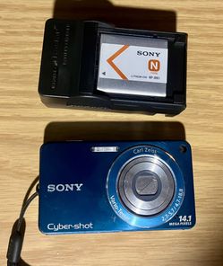 Sony Cyber-shot DSC-W350 Digital Camera 14.1MP 4x Optical Zoom Blue – Japan