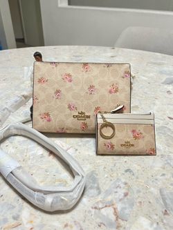 Bundle Coach Slim Crossbody Bag with Mini Skinny Id Case NWT