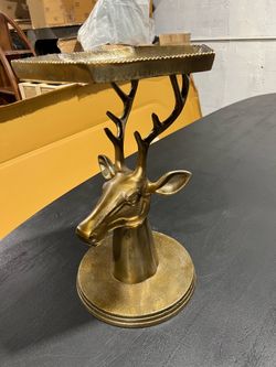 🔥Warehouse Sale Metal Deer Side Table 20”H, New in box ( original price $980 )