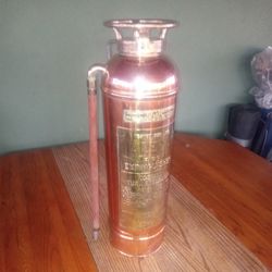 Antique Copper/Brass Fire Extinguisher