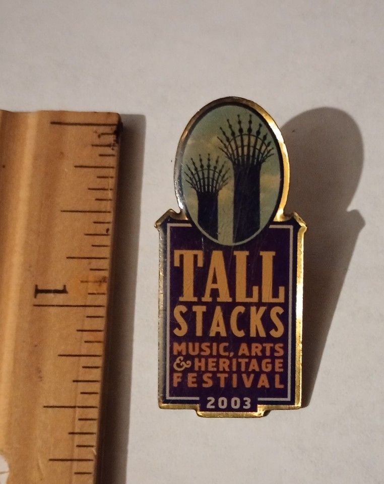 2003 Tall Stacks Music Arts & Heritage Festival Vintage Collectible Lapel Pin A-2