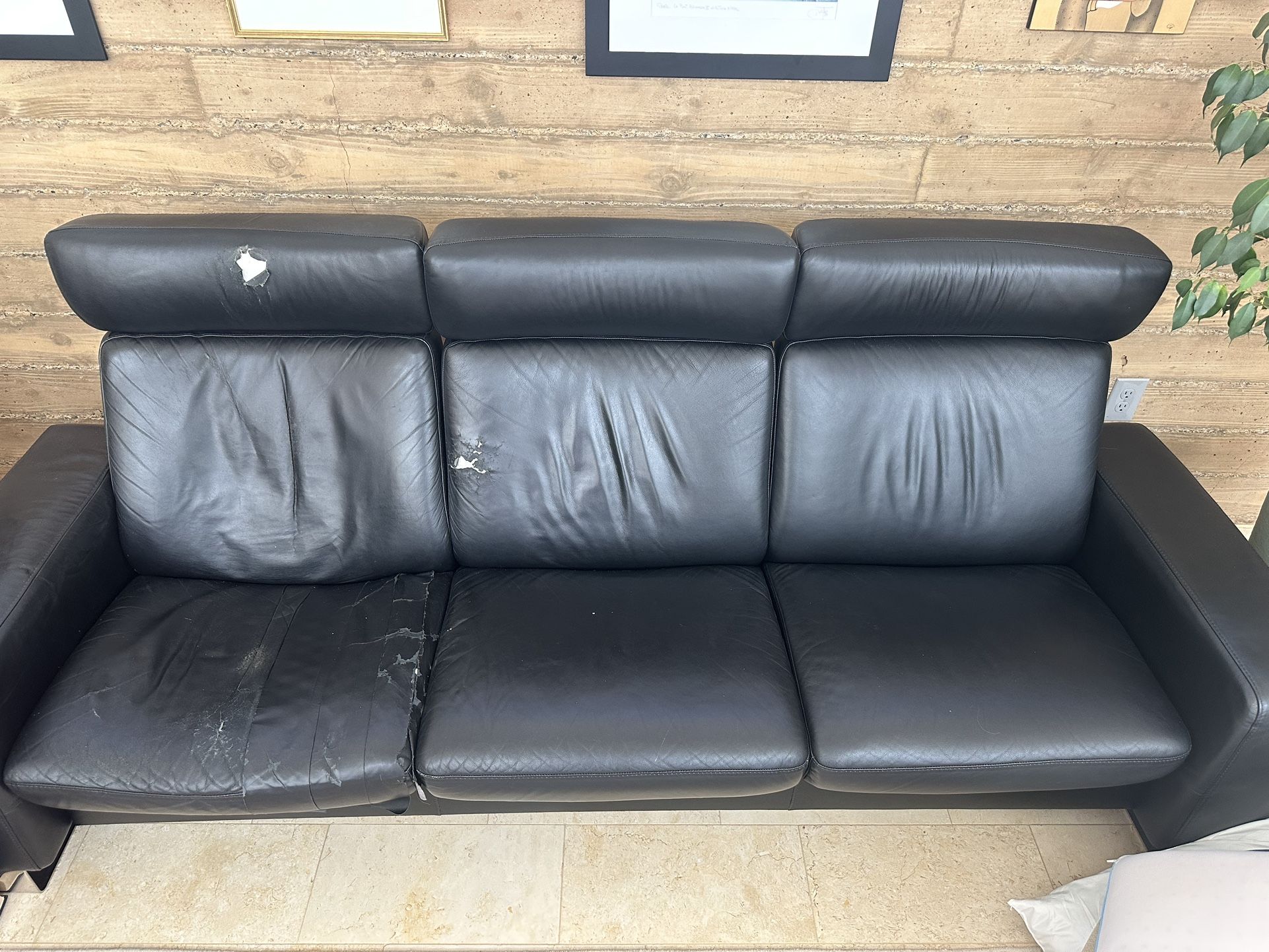 Black Leather Couch