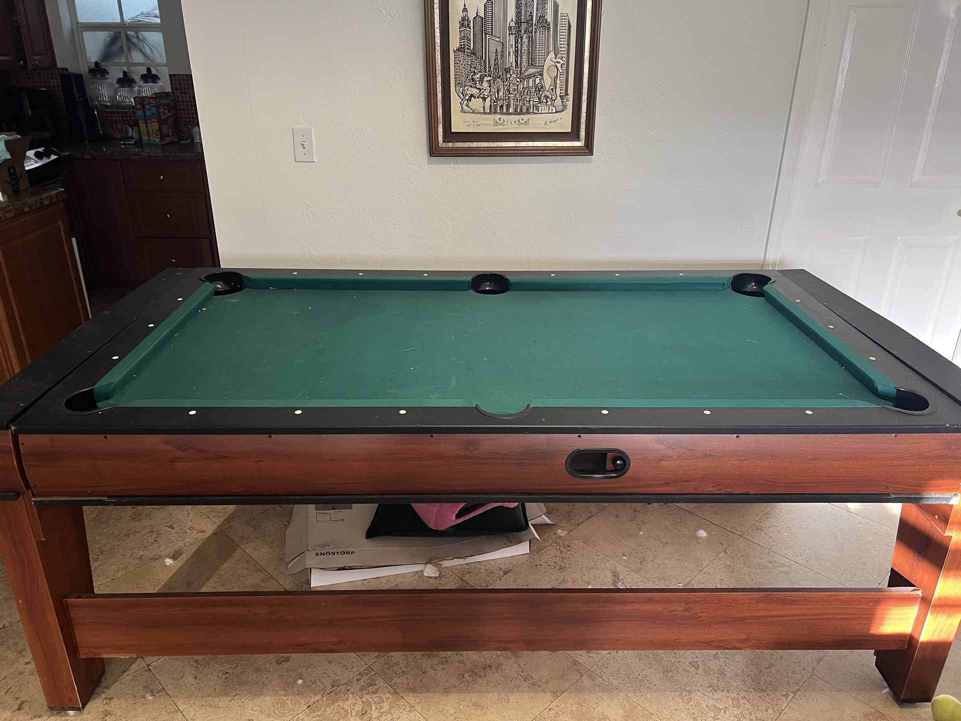 Rarely used Pool And Air Hockey 