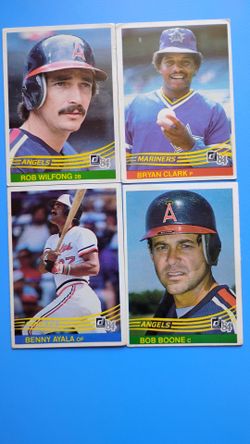 1984 Donruss Baseball Cards Lot of 4