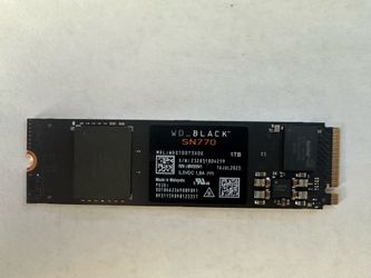WD_BLACK SN770 1TB Internal Gaming SSD - Gen4 PCle M.2 2280, Up to 5,150 MB/s