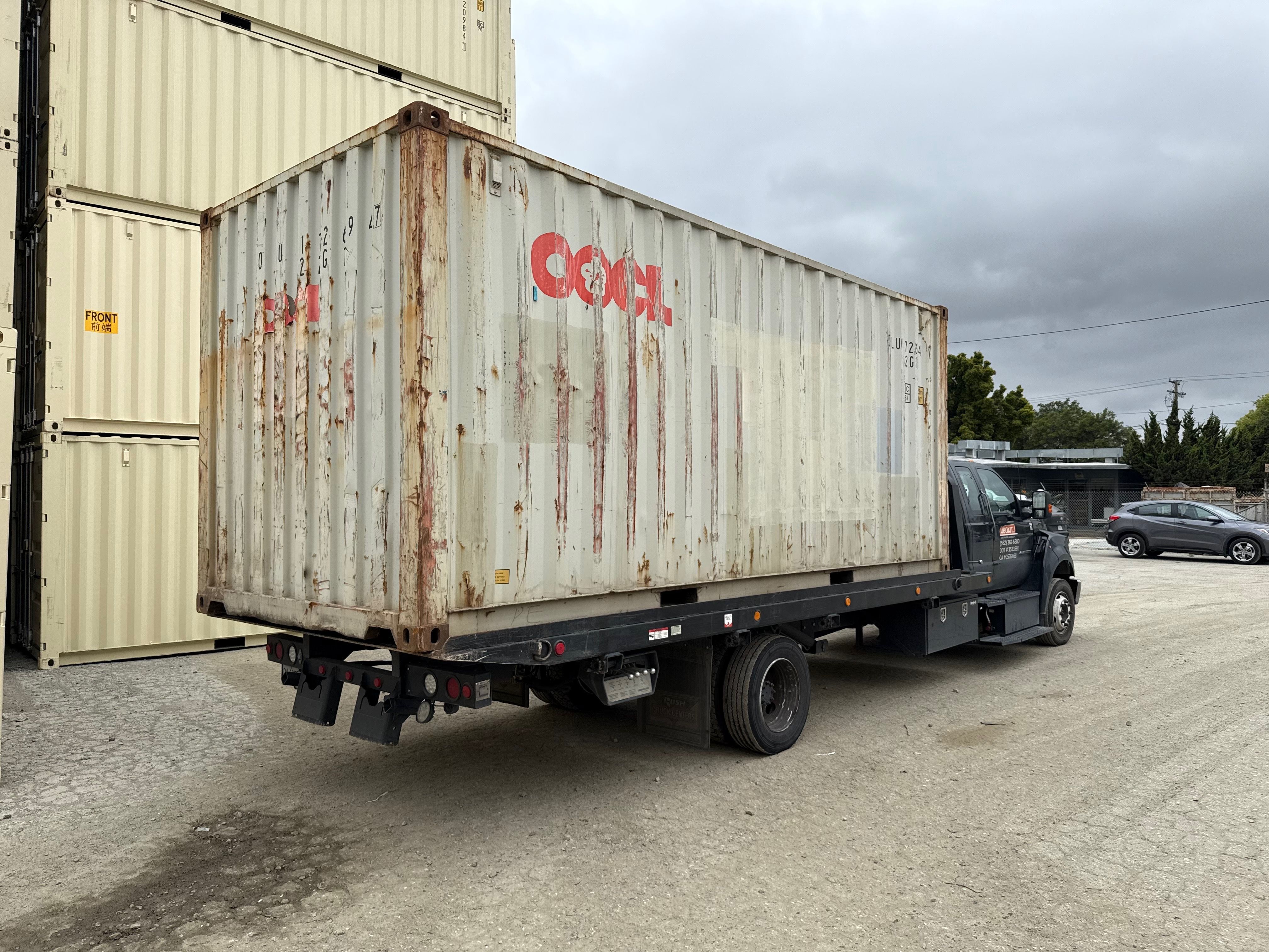 20ft container used wind and watertight gray