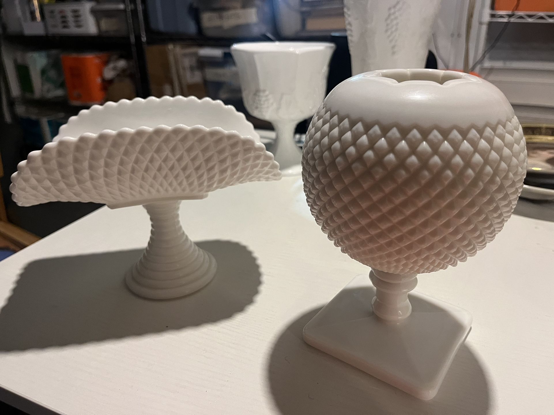 Milk Glass Decor