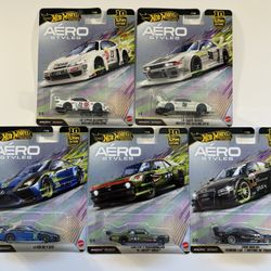 Hot Wheels Aero Styles Premium Car Culture Set Of 5
