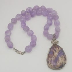 Sterling amethyst necklace 