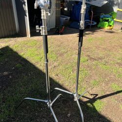 Set Of 2 Neewer 10 Feet/3 Meters Adjustable C-Stand Light Stand