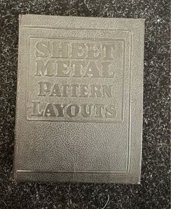 Sheet Metal Pattern Layouts Book. 1942. First Edition.