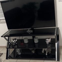 TV Stand And 50” Smart TV 