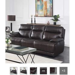 Ridgewin Leather Power Reclining Sofa