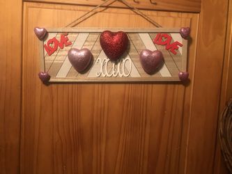 Valentine’s Day Wooden plaque Decor
