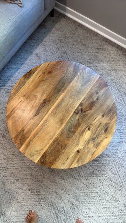 Joss & Stone Wood drum coffee table