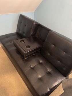 Leather Futon Couch
