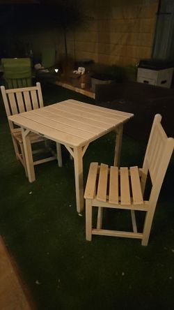 3pc patio table in perfect condition