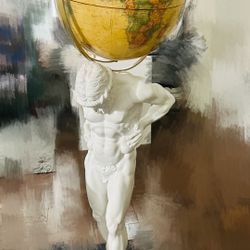 Atlas Globe Statue Floor Lamp – Unique Vintage Style 