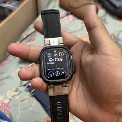 Apple Watch Ultra 2 (GPS+Cellular) 49mm Titanium Case blue ocean band with 7 bands extra