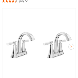 American Standard Rumson 4 in. Centerset Double Handle Bathroom Faucet in Polished Chrome (2-pack) $79